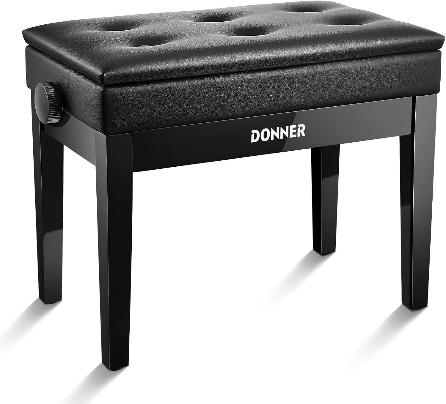 Donner Adjustable Piano Bench with Storage for Musicians