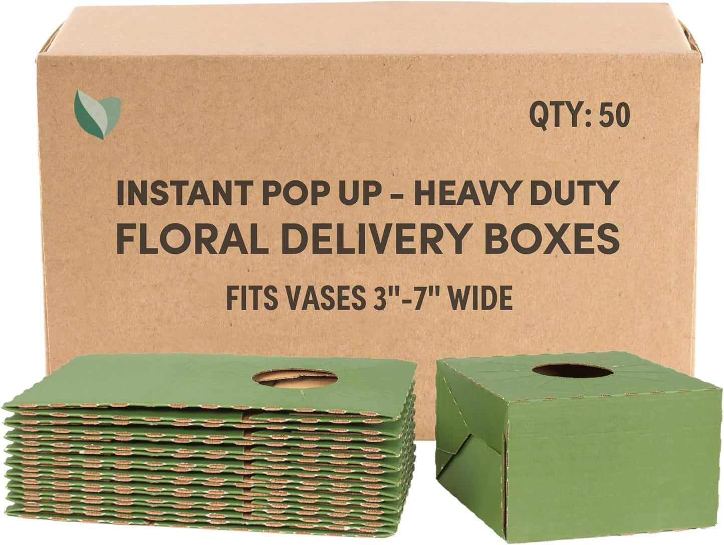 Pop-Up Florist Delivery Box for Secure Floral Arrangements