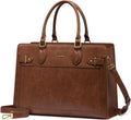 Stylish Laptop Bag for Women, 15.6 Inch PU Leather Tote