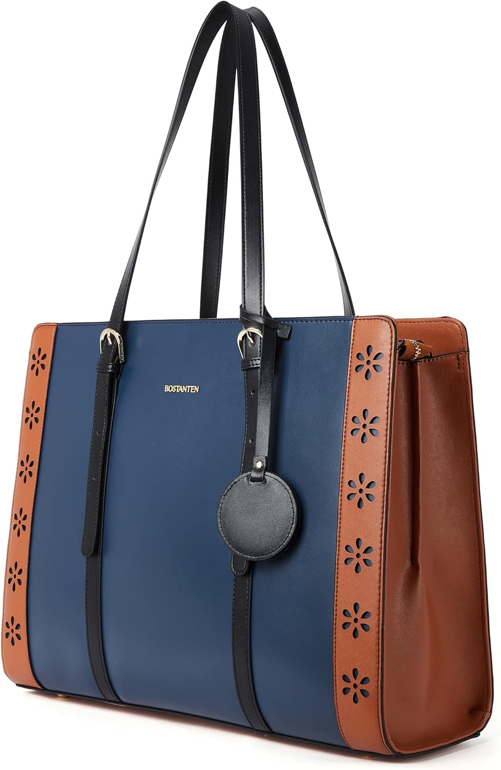 BOSTANTEN Laptop Bag for Women 15.6 inch Leather Briefcase