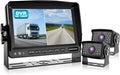 Fookoo II 7in HD 1080P Wired Backup Camera System - Dual Split Monitor