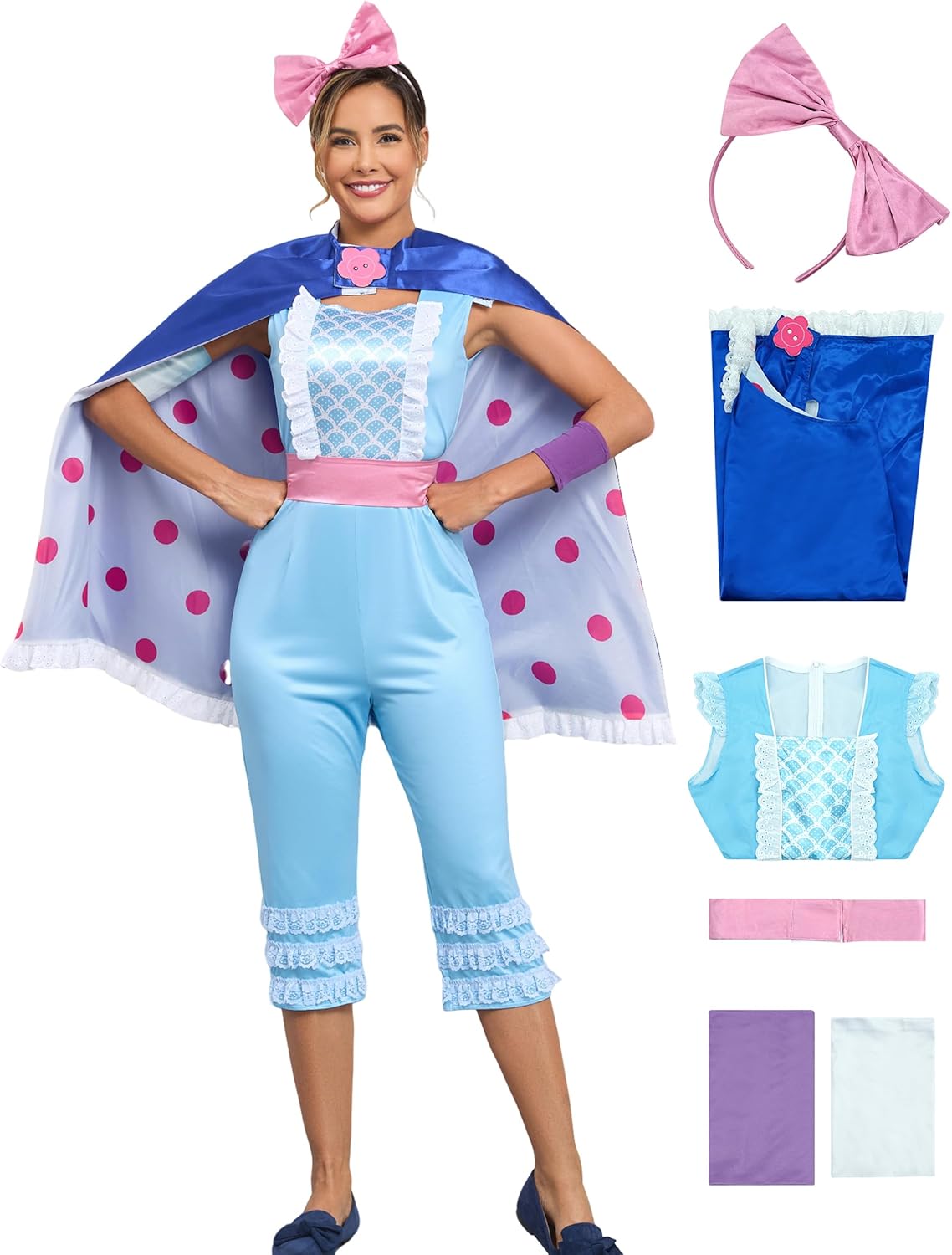 Bo Peep Costume for Women - Cute Deluxe Halloween Outfit