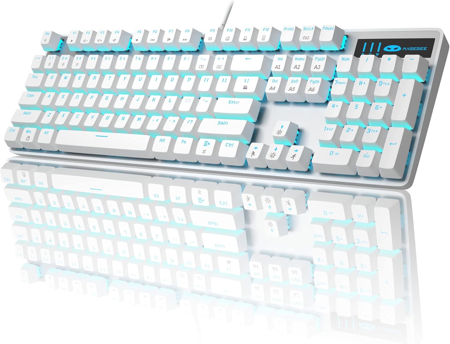 MageGee Mechanical Gaming Keyboard - Blue Switches for Ultimate Gaming Performance!
