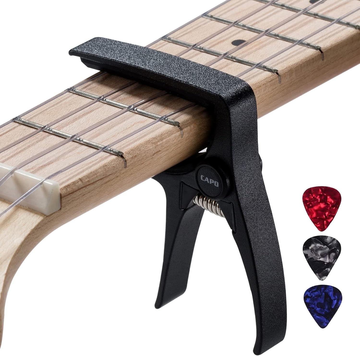 Professional Mini Ukulele Capo in Black