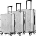 0.4mm Thick Transparent PVC Luggage Protector Cover Set - Clear