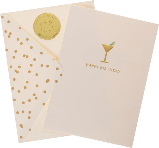 Graphique Birthday Martini Handmade Card - Cheerful Greetings! 5x7