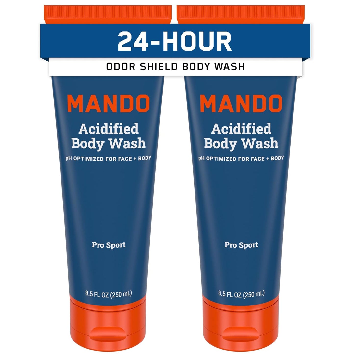 Mando Odor Shield Body Wash for 24 Hour Odor Control