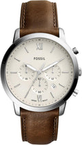 Fossil Neutra Quartz Stainless Steel and Leather Chronograph - Classic