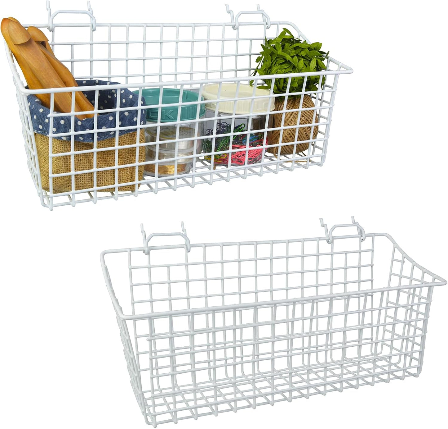 G.CORE 2 Pack Large Pegboard Baskets for Tool Organization