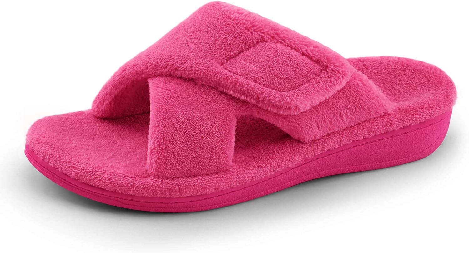 BCSTUDIO Women's Fuzzy Orthotic Arch Support Slippers