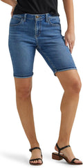 Lee Women's Legendary Rolled Denim Bermuda Short - Classic Comfort