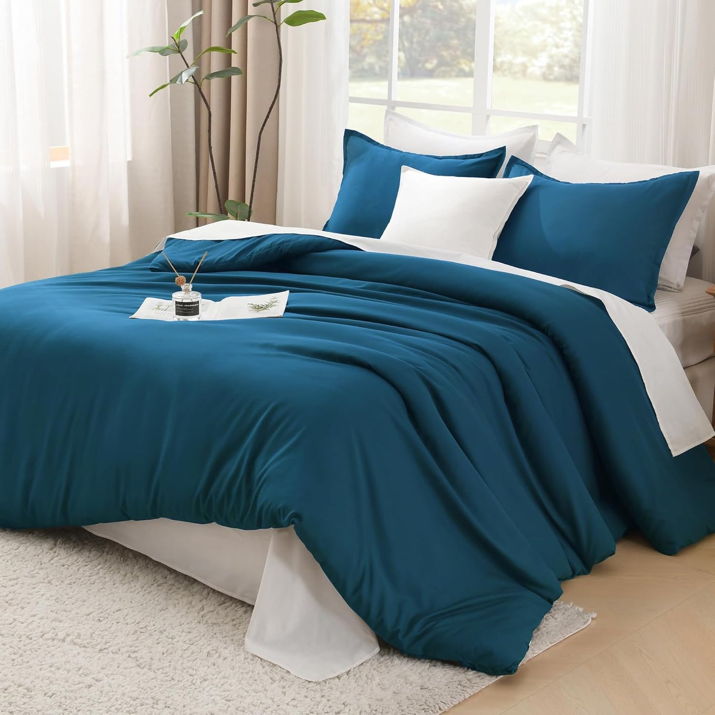 Litanika Comforters Teal Oversized Queen Size Bedding Set Review