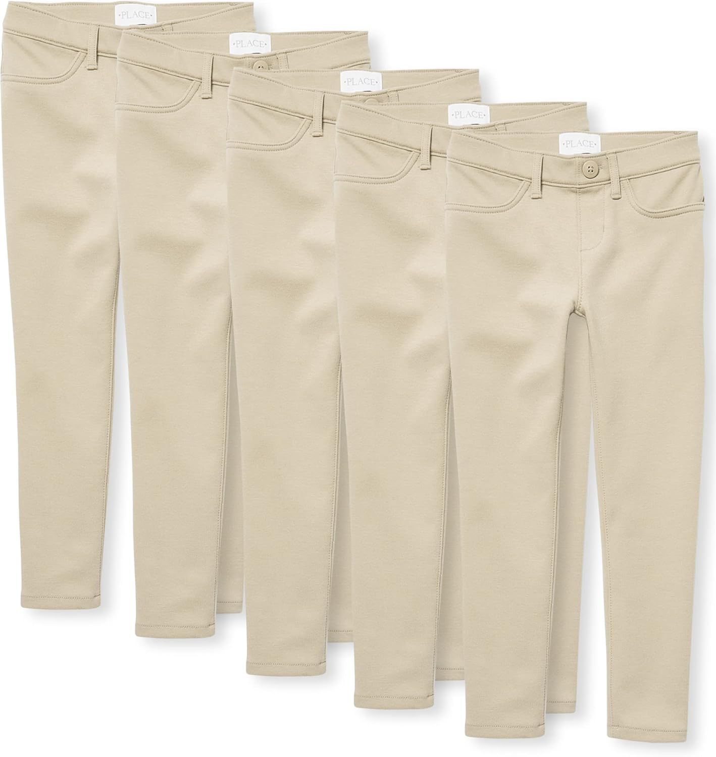 Girls' Ponte Knit Pull on Jeggings - Comfy Multipack for Kids