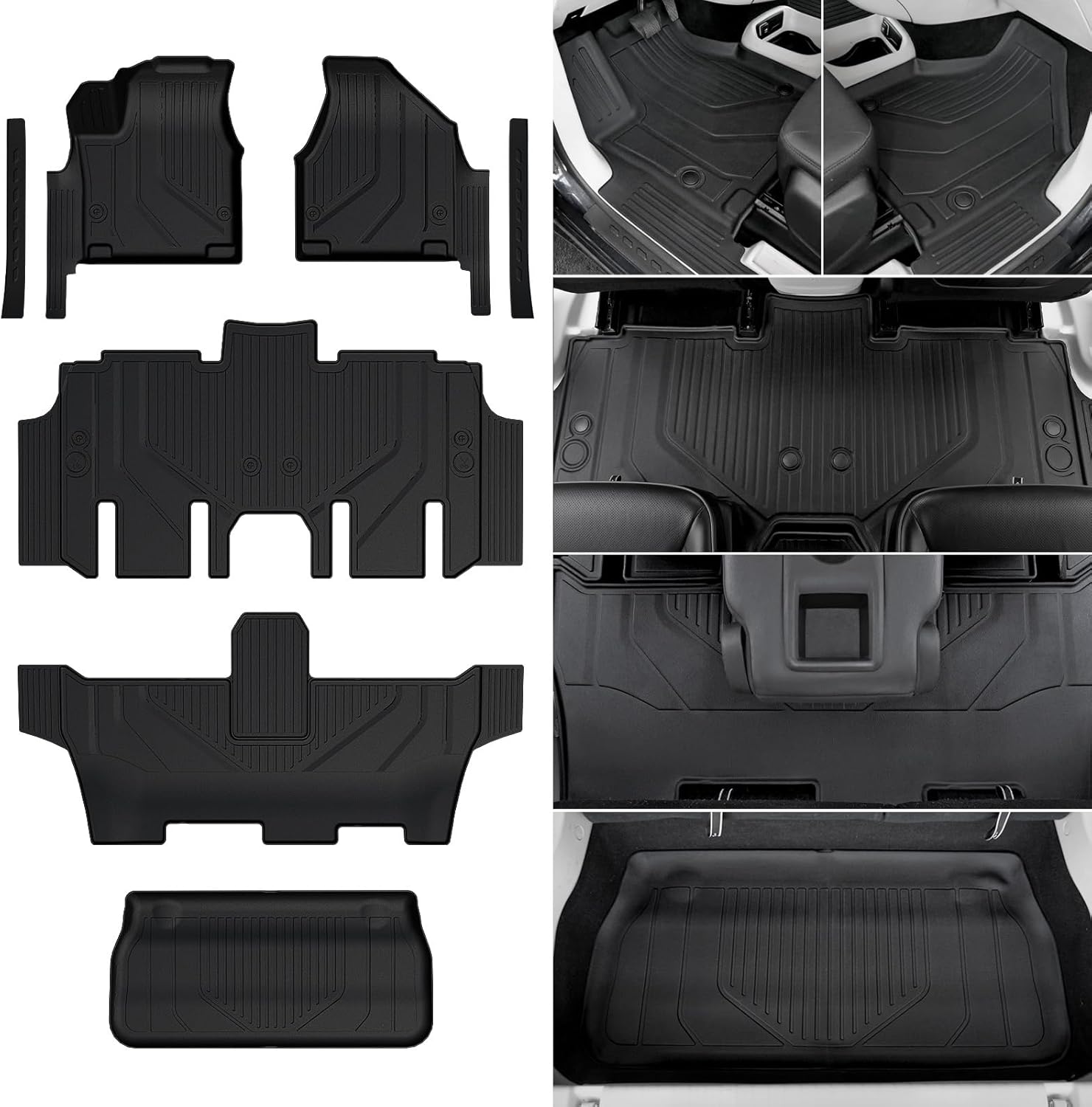 All Weather Floor Mats for Chrysler Pacifica 2017-2025 Models