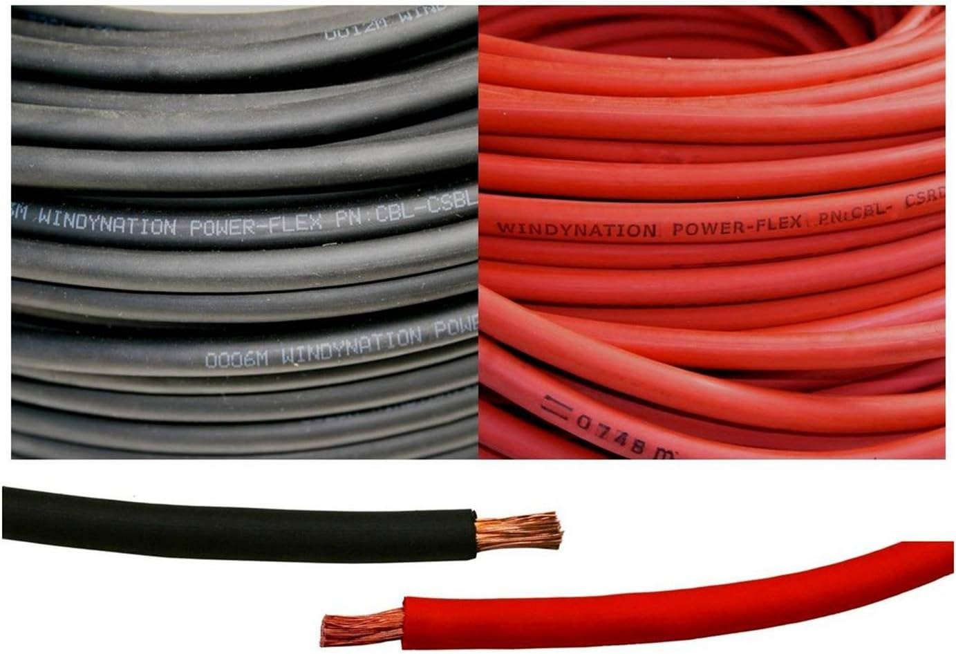 4 Gauge 10 Feet Black and Red Welding Battery Cable Wire