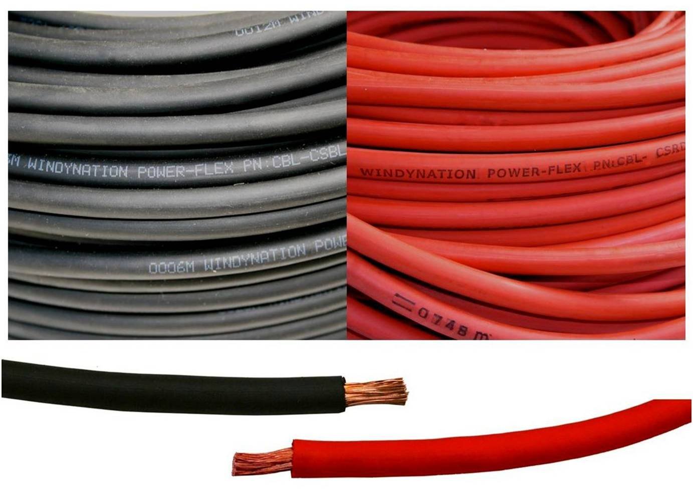 6 Gauge 20 Feet Black Red Welding Battery Copper Cable Wire