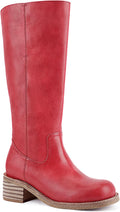 UBWDU Women's Knee High Boots Chunky Block Heel - Comfortable