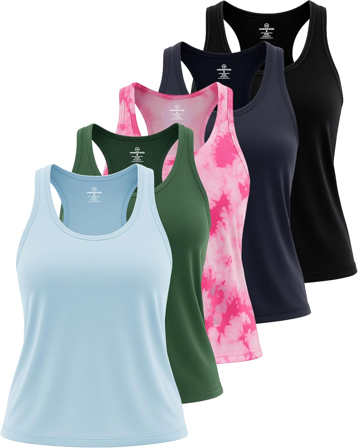 Real Essentials Women's Racerback Tank Tops for Activewear