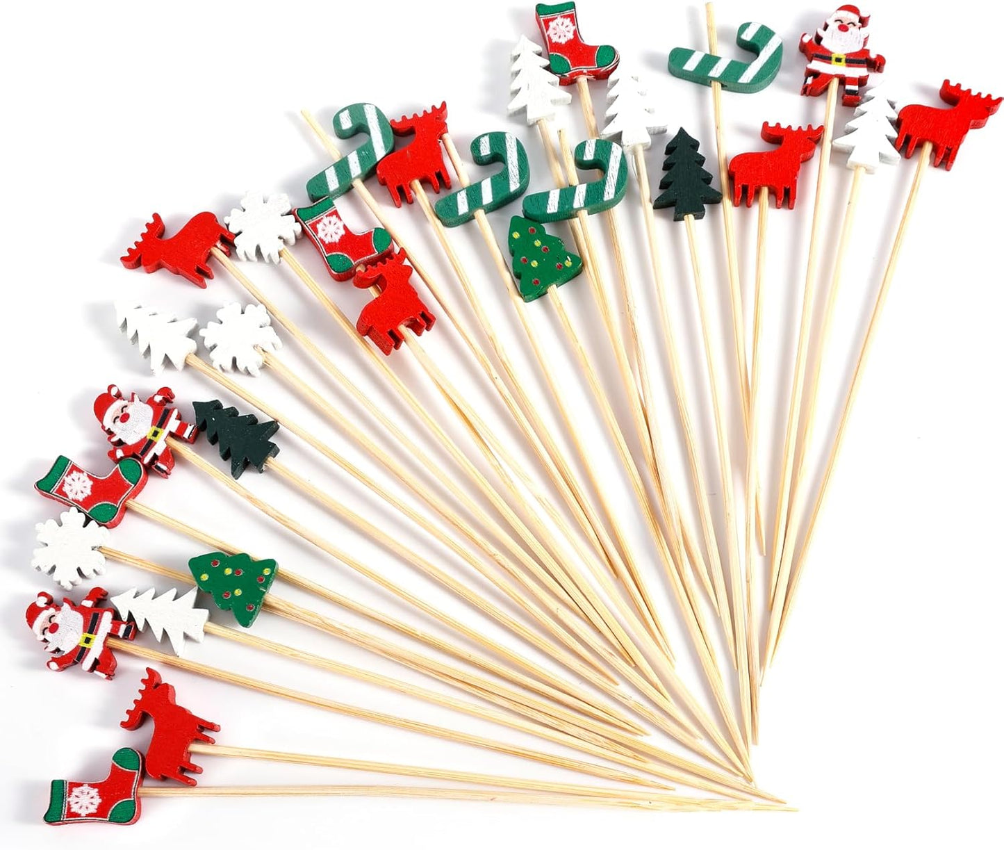 Christmas Cocktail Picks - Festive Food & Party Decor