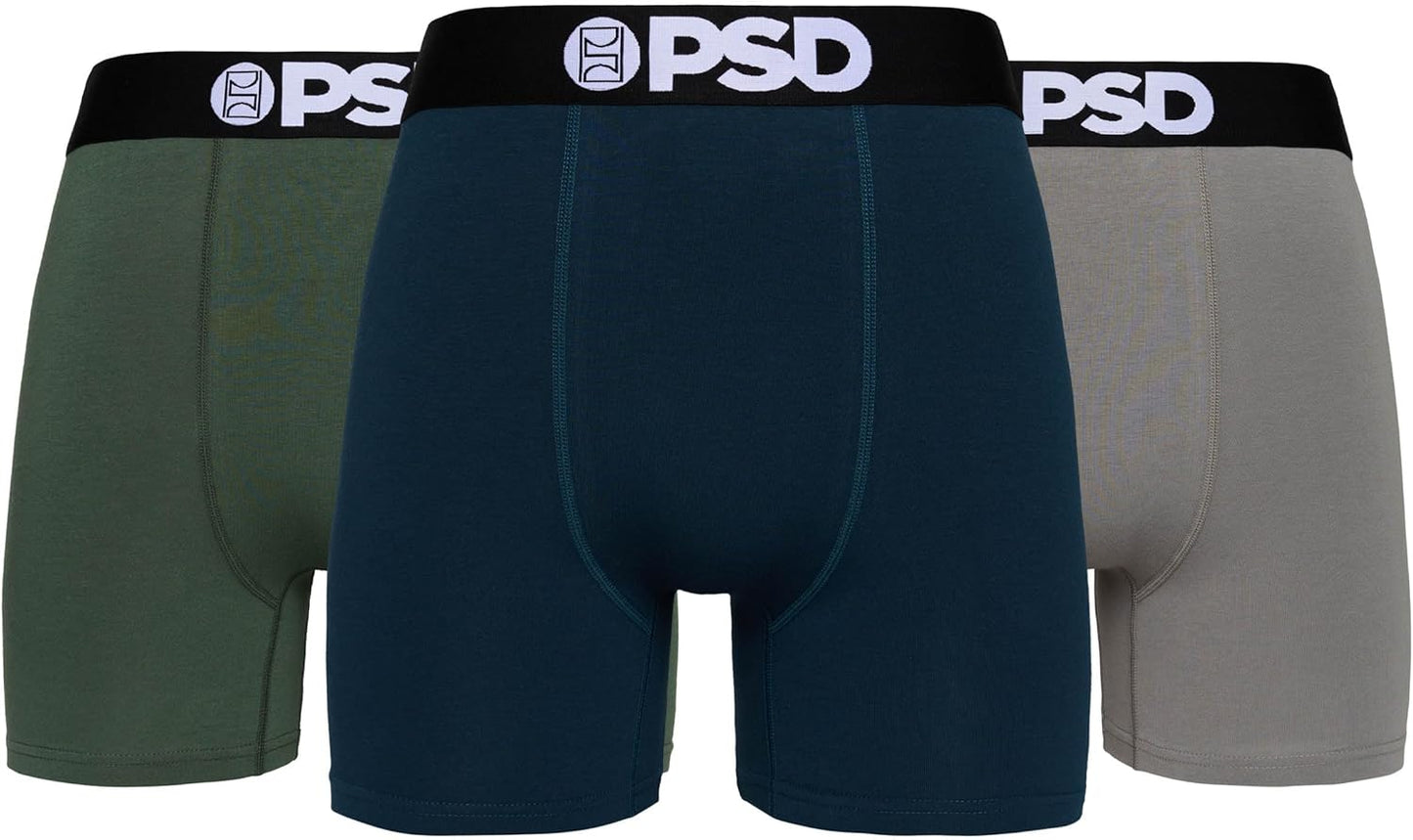 PSD Men's Cotton Underwear - Comfortable 5 Inch Boxer Briefs