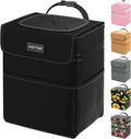 HOTOR Car Trash Can Leak-Proof Organizer - Collapsible, Adjustable Fit