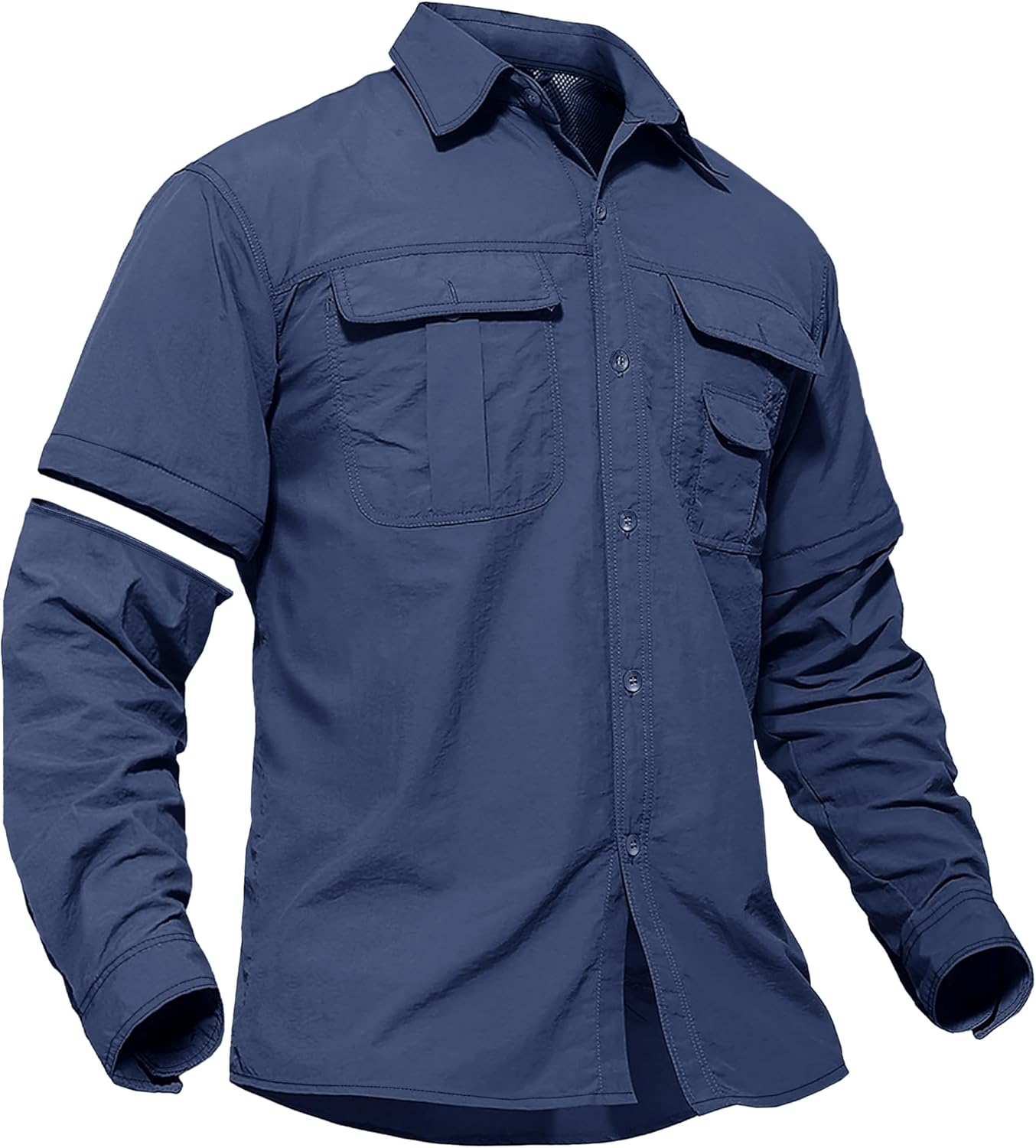 TACVASEN Men's Convertible Long Sleeve Fishing Shirts for Outdoor