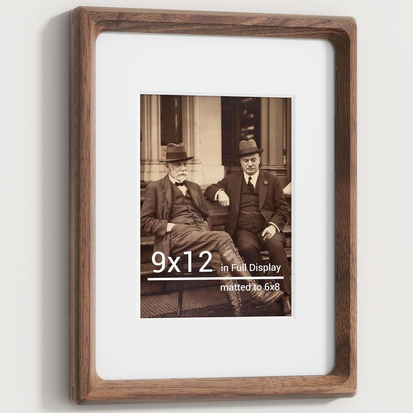 9x12 Picture Frames Natural Walnut for Graduation and Family Photos