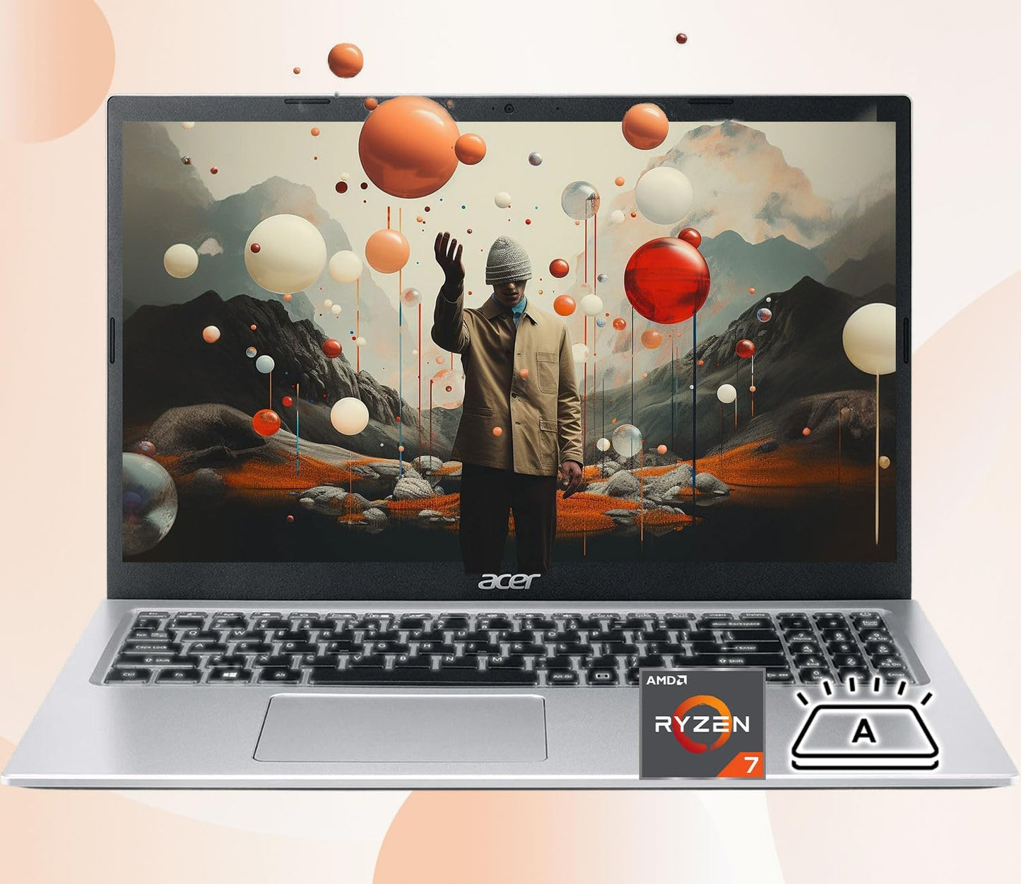 Acer Aspire 3 Premium Laptop with Backlit Keyboard and More