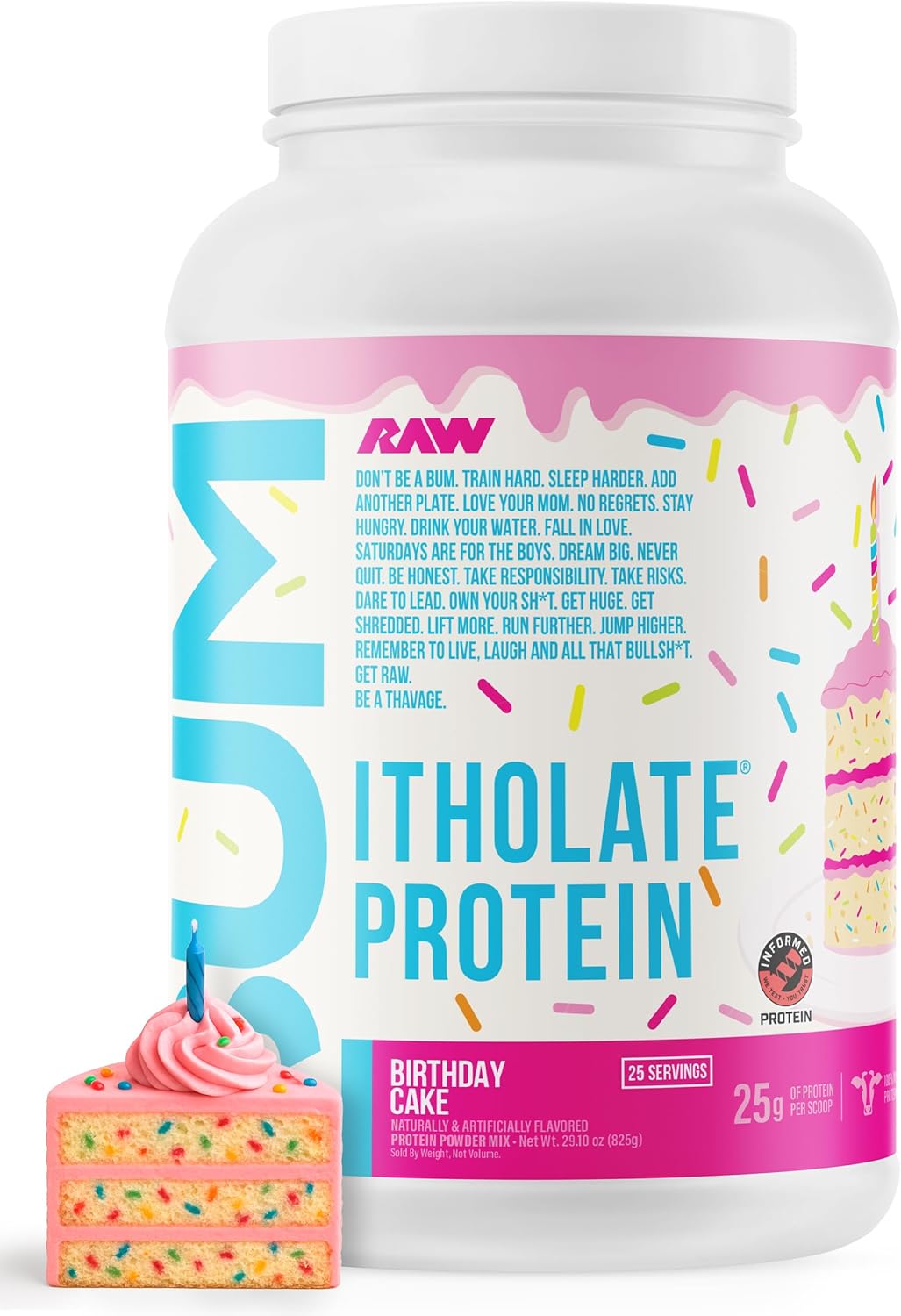 RAW Whey Isolate Protein Powder for Muscle Growth & Recovery