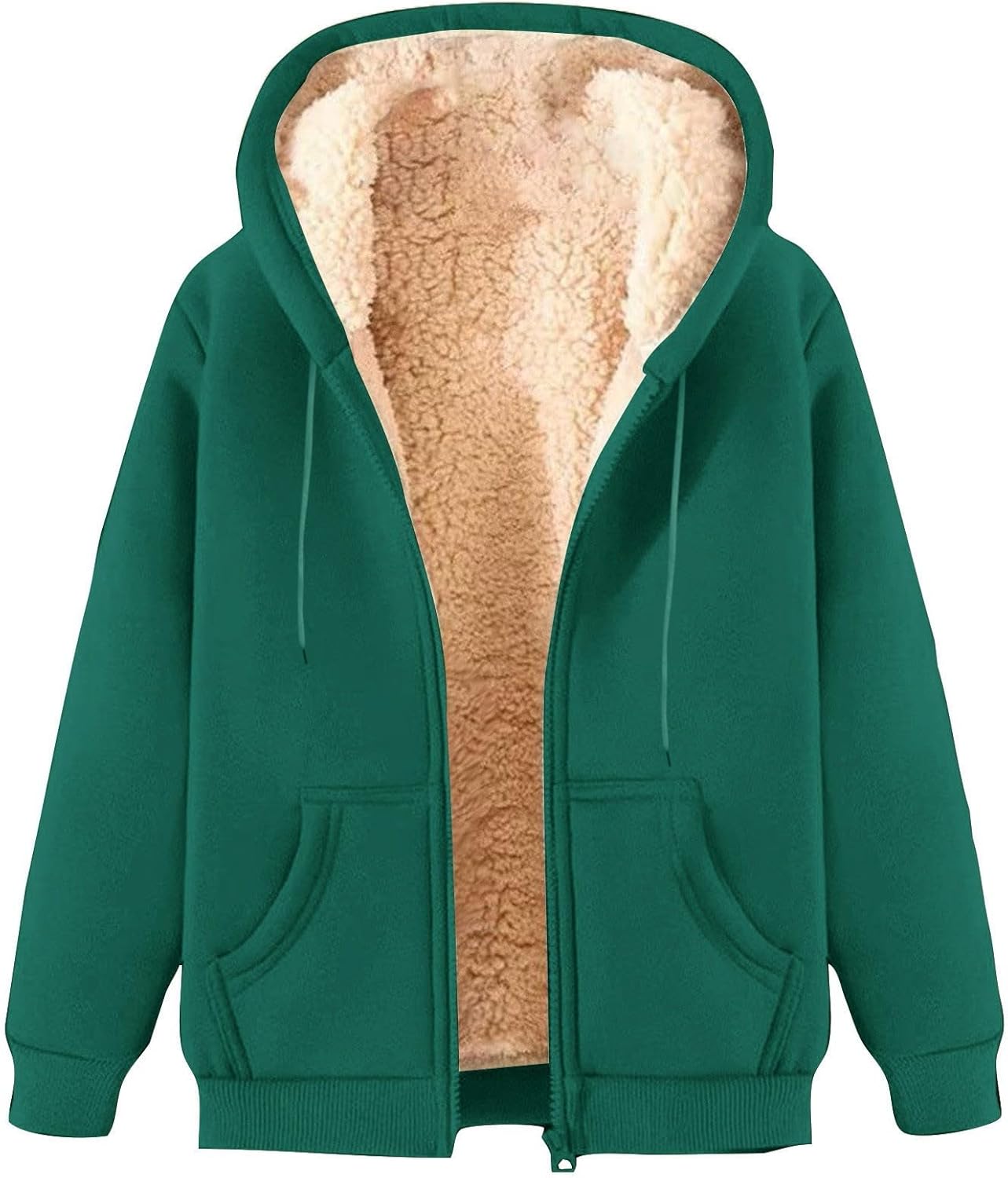 Wisgofre Men's Sherpa-Lined Fleece Hoodie - Ultimate Warmth