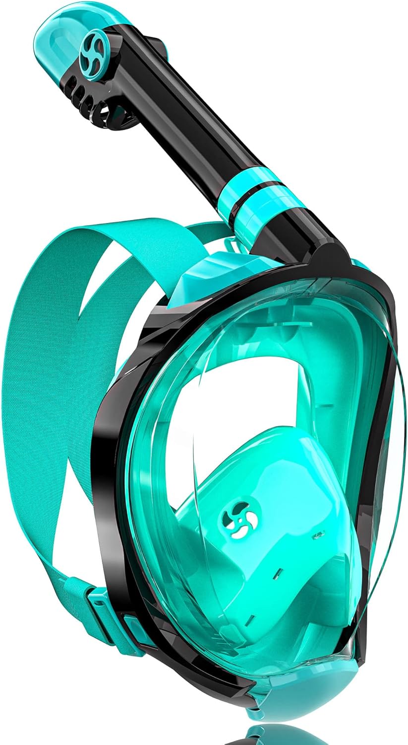 QingSong Full Face Snorkel Mask for Adults with Camera Mount