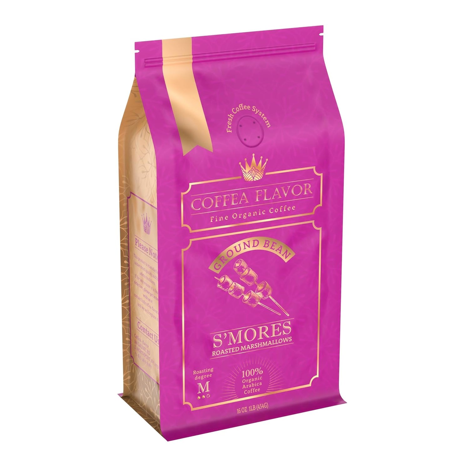 Organic S'mores Coffee 16oz Bag - Fair Trade & Freshly Roasted!