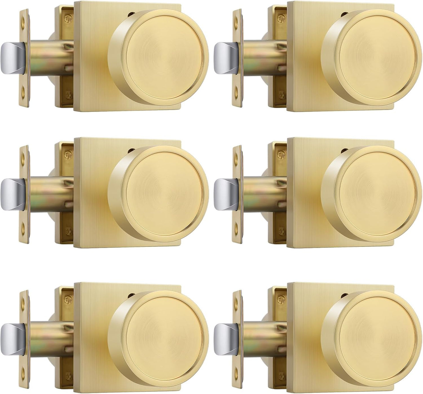 Premium Brushed Gold Door Knobs for Interior Privacy Needs