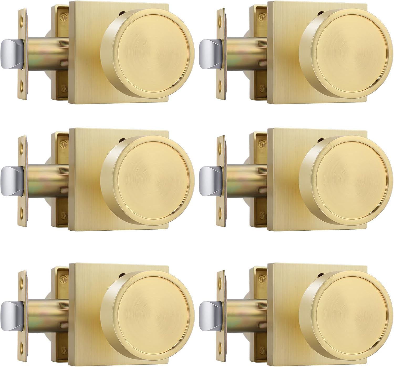 Premium Brushed Gold Door Knobs for Interior Privacy Needs