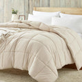 Homelike Moment Comforter Queen Size Beige - Lightweight All-Season