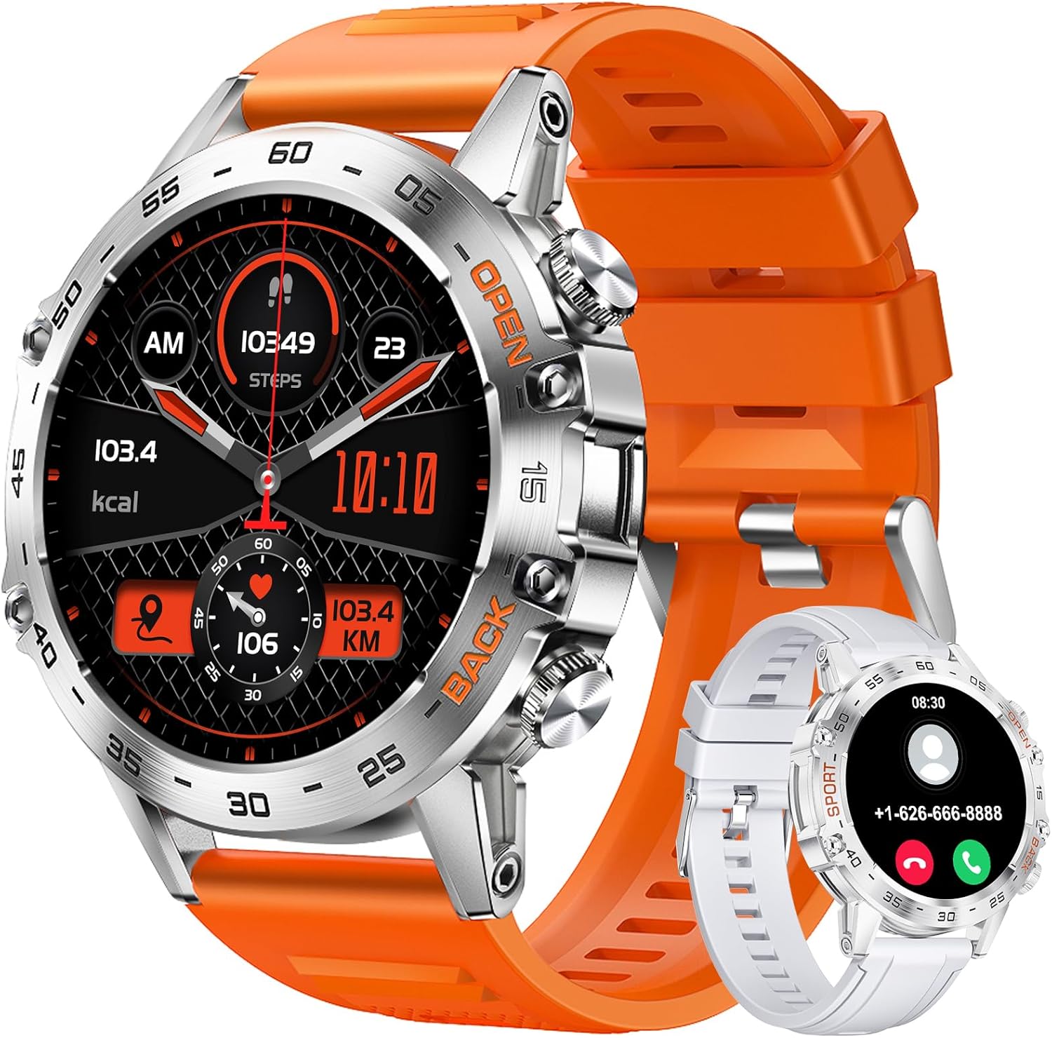 Military Smart Watch for Men with 100 Sports Modes and More