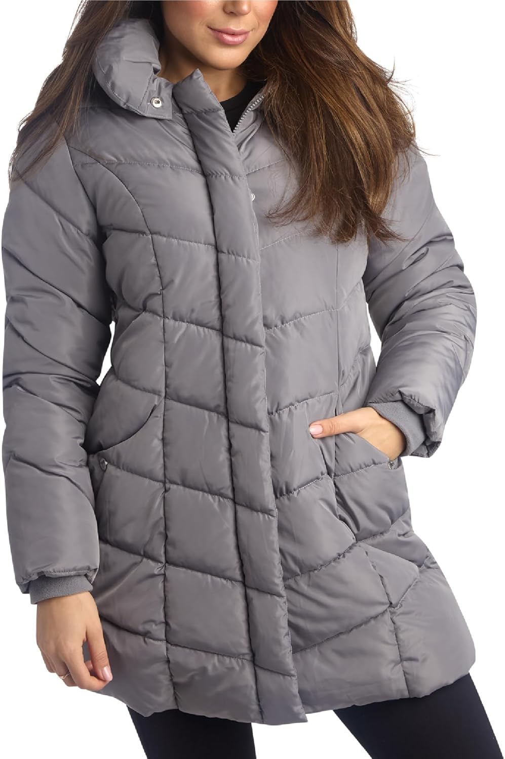Stylish Heavyweight Insulated Long Puffer Coat for Women