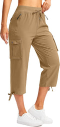 Soothfeel Women's Cargo Capris Pants Lightweight Quick Dry - Travel 50
