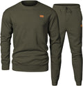 Mens Knit Jacquard Tracksuit Set - Lightweight All-Season