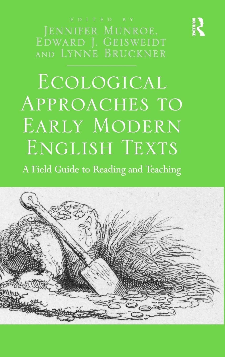 Ecological Approaches to Early Modern English Texts Review