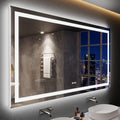 LOAAO 72x40 LED Bathroom Mirror with Lights - Dimmable Backlit
