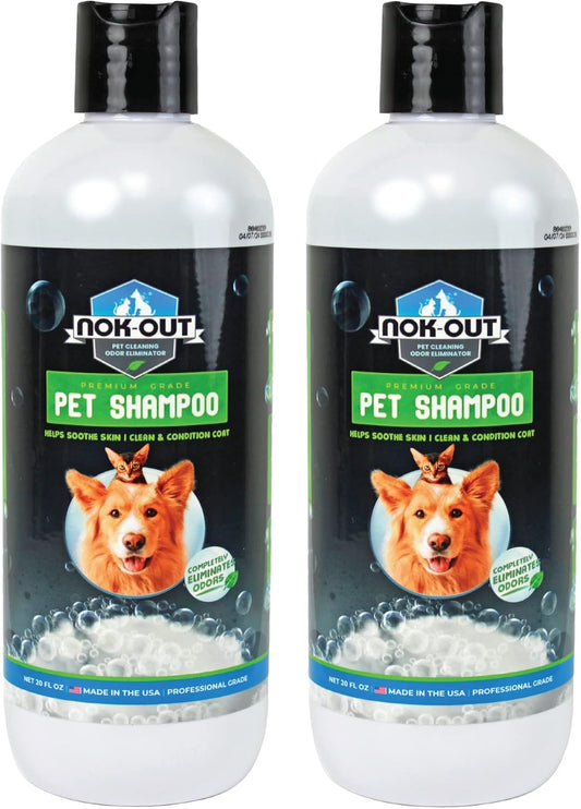 Veterinary Strength Pet Shampoo 2-Pack, Odor Eliminator, NOK OUT