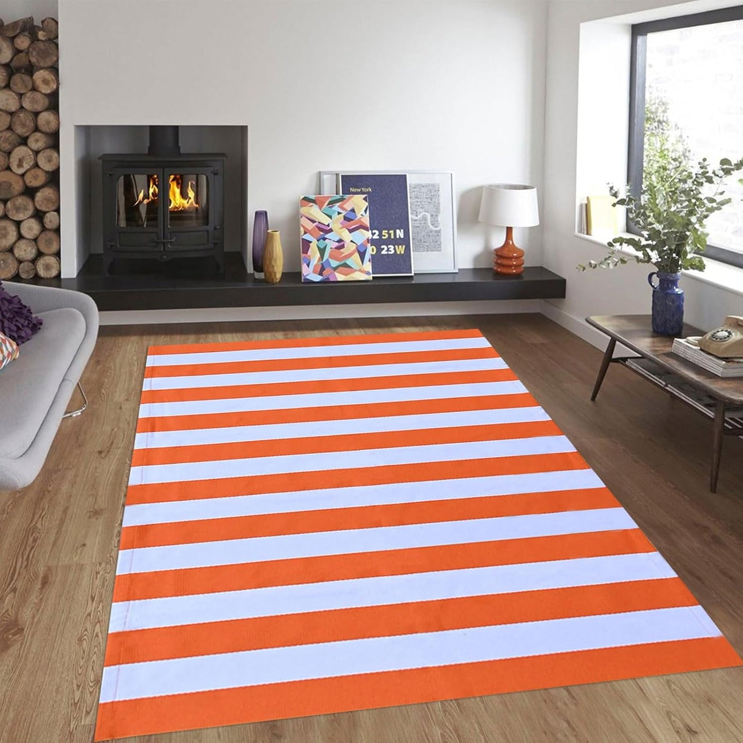 CAINANEL Fall Outdoor Rug for Halloween and Thanksgiving Decor