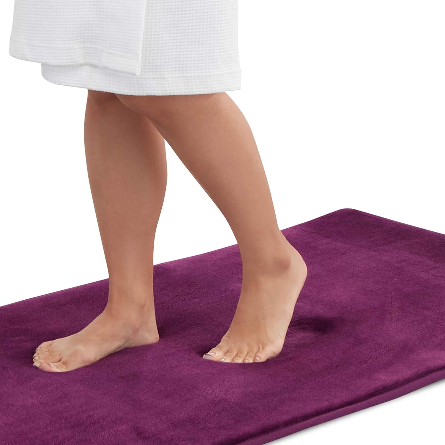 Genteele Memory Foam Bath Mat Non Slip Absorbent Cozy Rug
