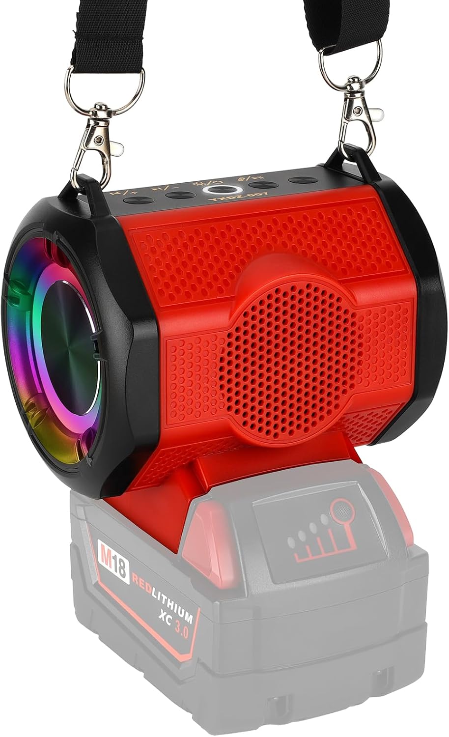 YEX-BUR Bluetooth Speaker for Milwaukee 18v Battery - Portable