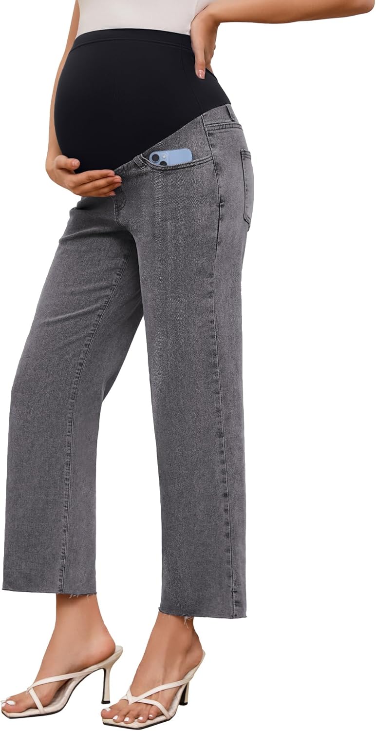 fitglam Women's Maternity Jeans for Comfortable Pregnancy Style