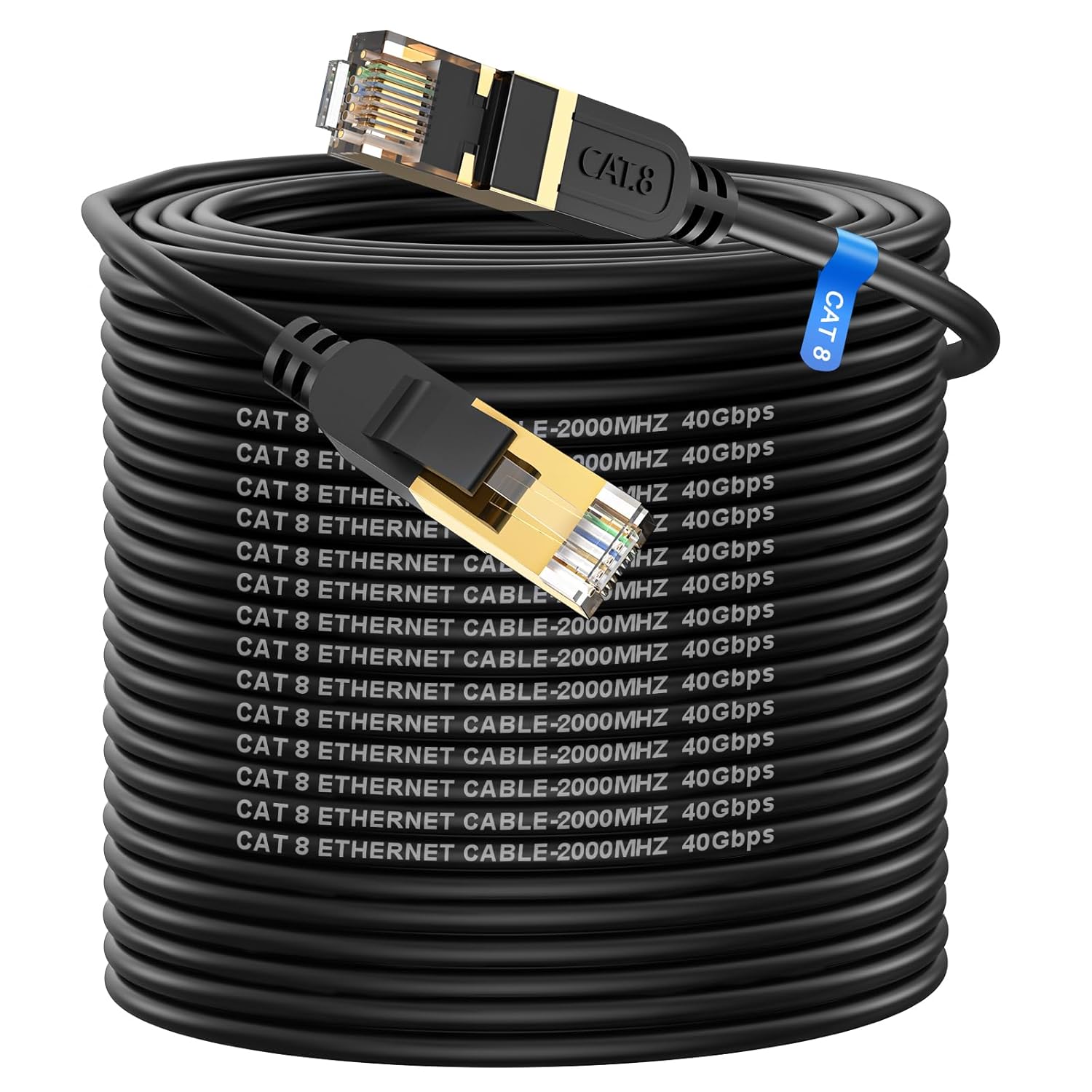 Cat 8 Ethernet Cable 300FT High Speed 40Gbps Heavy Duty LAN
