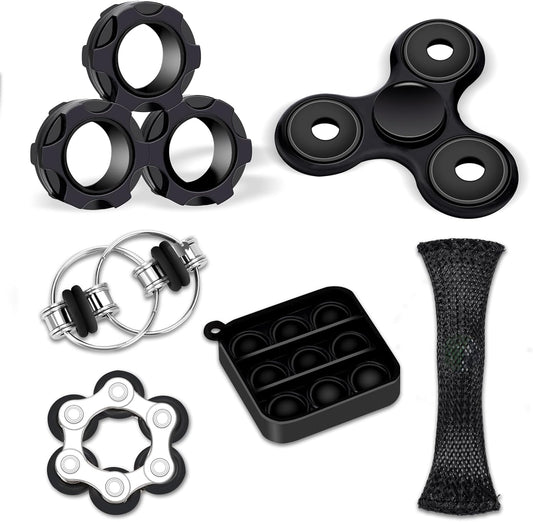 Magnetic Rings Spinner Set - Focus & Fun!