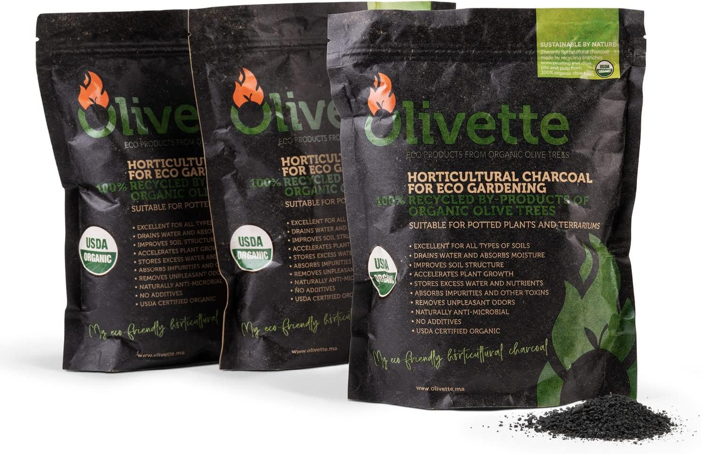 Olivette Horticultural Biochar Activated Charcoal for Plants