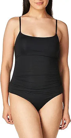 Anne Cole Women's Shirred Maillot Solid One-Piece Swimsuit Review